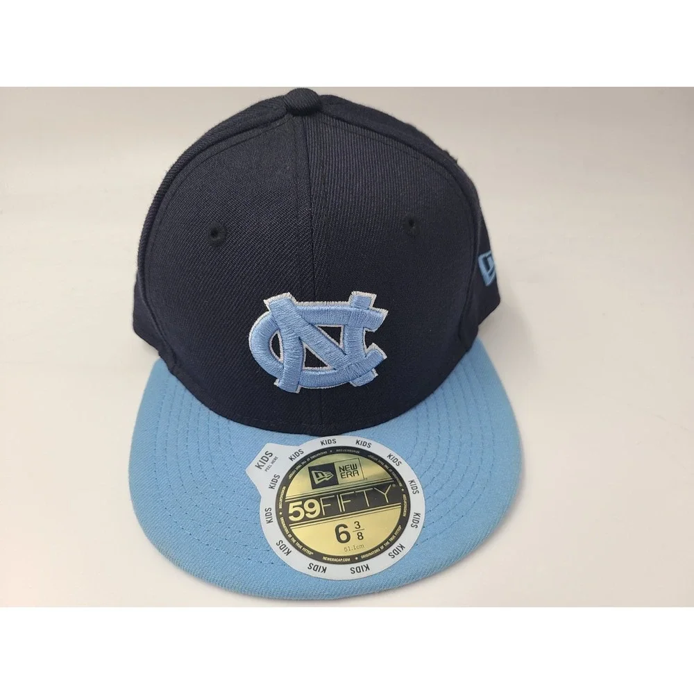 Youth North Carolina UNC Tar Heels New Era 59Fifty Fitted 6 3/8 Hat Cap Boy NCAA
